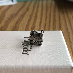 Retired Pandora Baby Carriage Charm